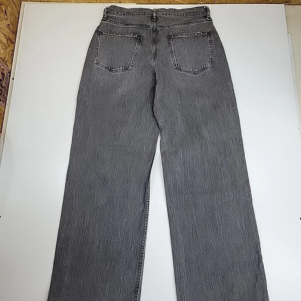 Arizona Jean Co Jeans WIDE LEG Women's Size 13 Y2K Skater Rock Black Medium Wash